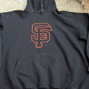 Black Hoodie with Orange SF Logo